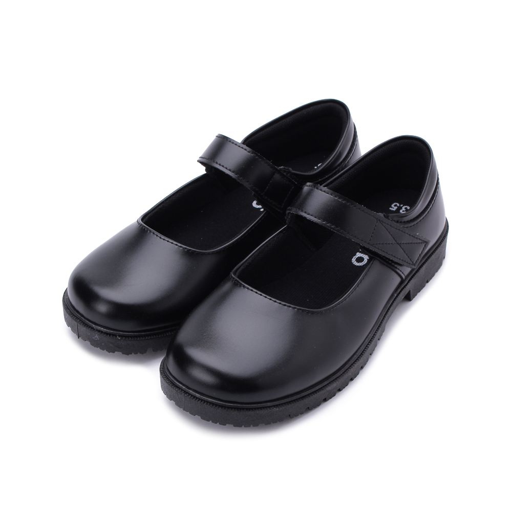 ARRIBA 魔鬼氈圓頭娃娃鞋黑AY4106 女鞋- 鞋全家福