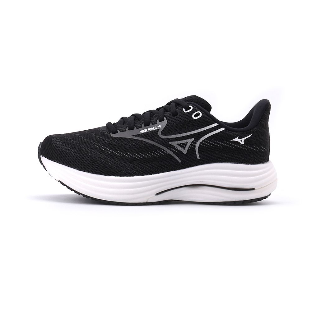 MIZUNO WAVE RIDER 29 運動慢跑鞋黑J1GC250402 男鞋- 鞋全家福