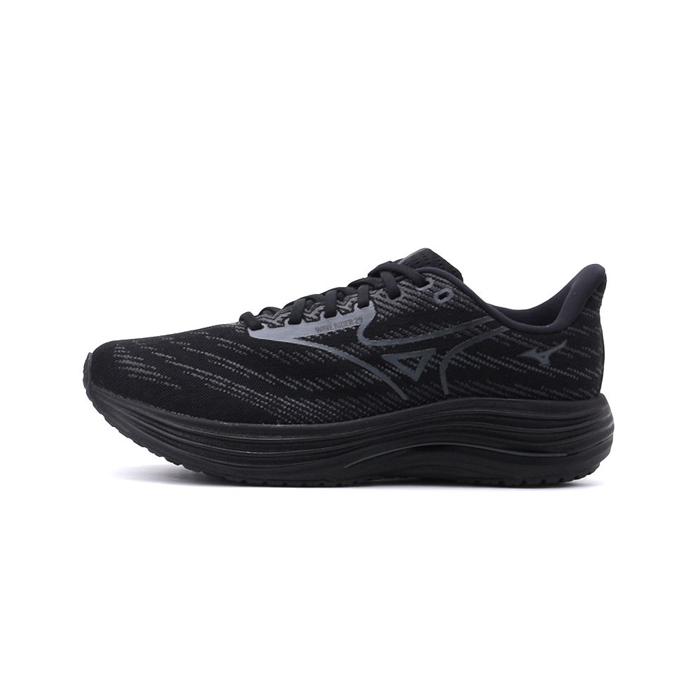 MIZUNO WAVE RIDER 29 運動慢跑鞋全黑J1GC256503 男鞋- 鞋全家福