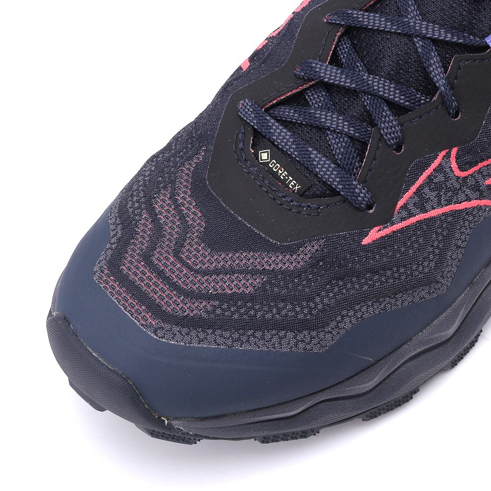 MIZUNO WAVE DAICHI 9 GORE-TEX 慢跑鞋黑藍紅J1GK255671 女鞋- 鞋全家福