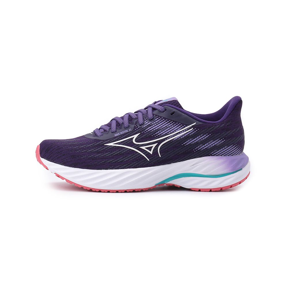 MIZUNO WAVE INSPIRE 21 運動慢跑鞋紫白J1GD254427 女鞋- 鞋全家福 - Main Image
