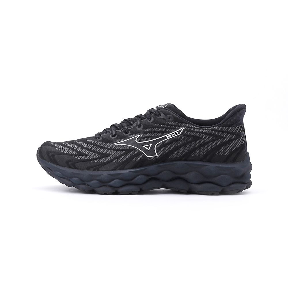MIZUNO WAVE SKY 8 寬楦運動慢跑鞋全黑J1GC241157 男鞋- 鞋全家福