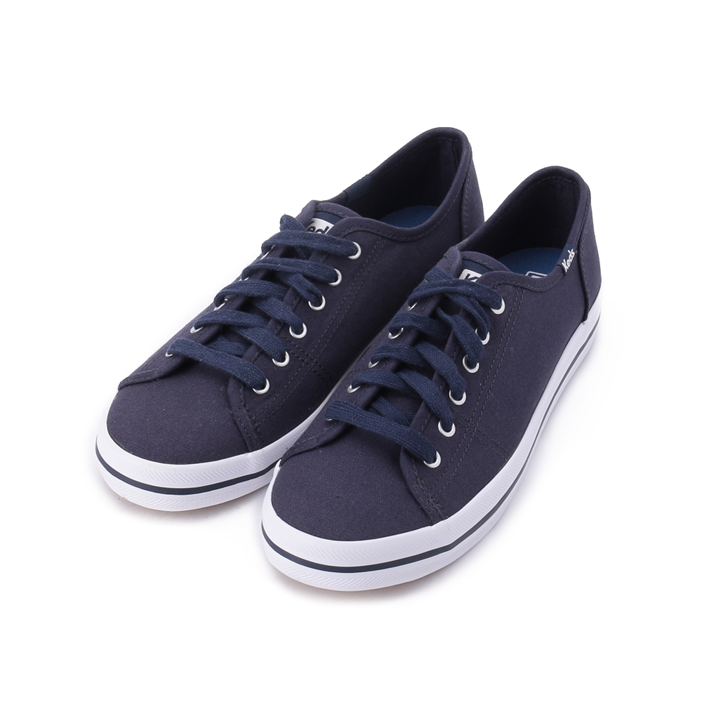 Keds Kickstart 綁帶帆布休閒鞋海軍藍w130036 女鞋 鞋全家福